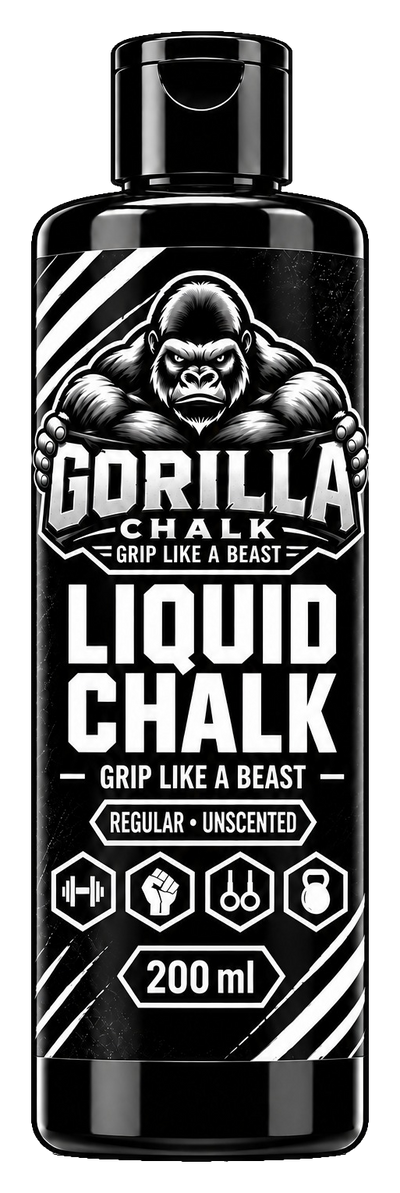 Gorilla Chalk Unscented liquid chalk bottle, 200 mL, front label